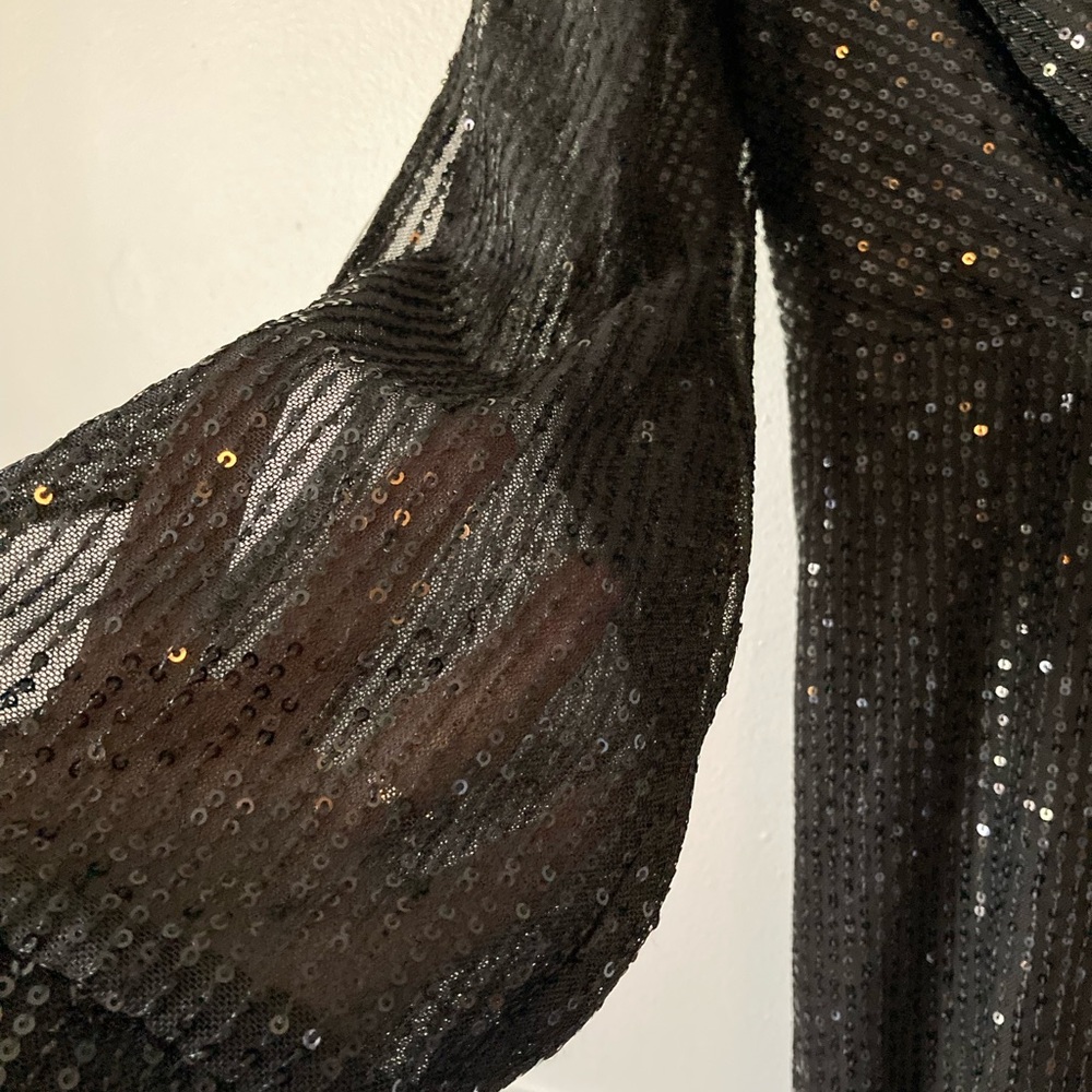 ✨ FREE SHIPPING! Elegant Black Sequin Gown - Picture 3 of 6